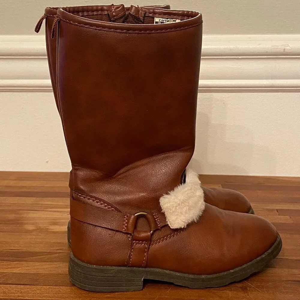 Carter's Riding Style Brown Boots Girls Youth Size 11